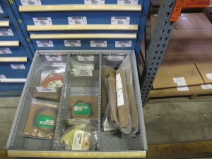 LISTA HEAVY DUTY 10-DRAWER PARTS CABINET W/ CONTENTS (W-50) LOADING & HANDLING FEE $25-